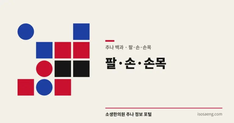 팔·손·손목 — 추나 백과