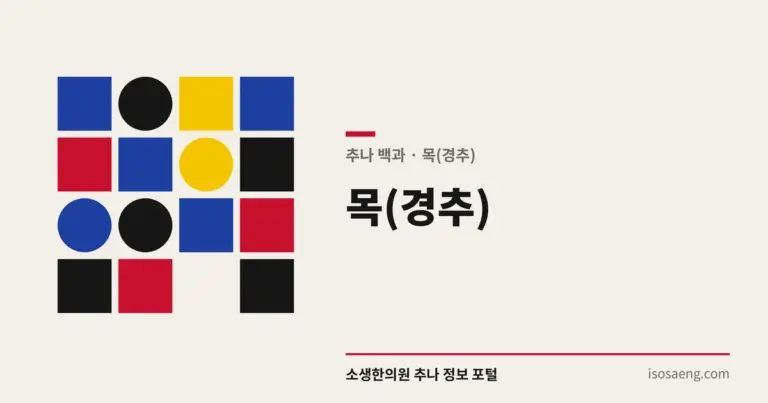 목(경추) — 추나 백과
