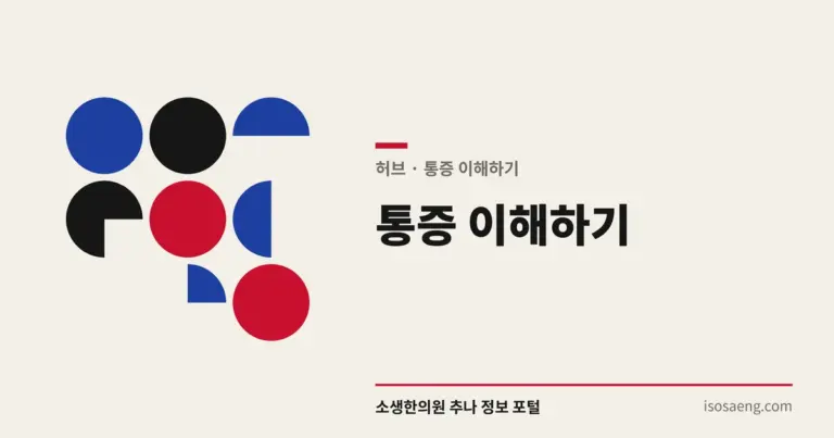 통증 이해하기 — 쉽게 배우는 추나