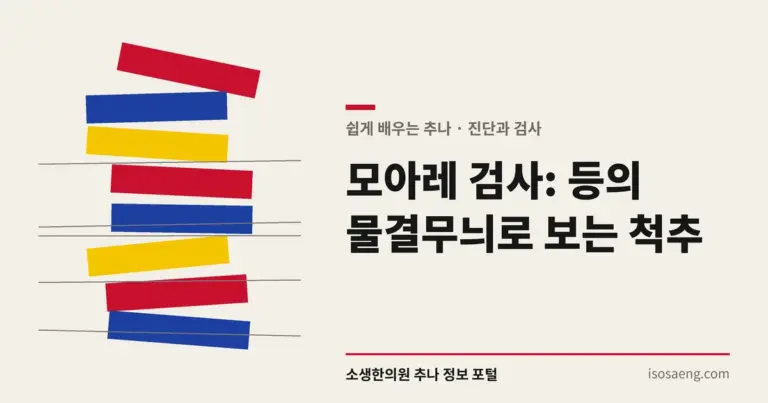모아레 검사: 등의 물결무늬로 보는 척추