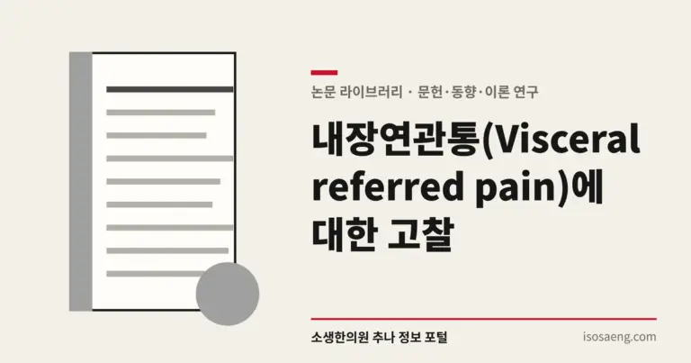 내장연관통(Visceral referred pain)에 대한 고찰
