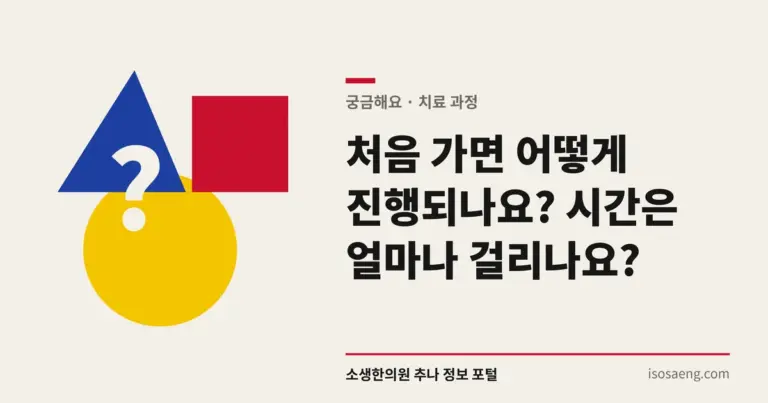 처음 가면 어떻게 진행되나요? 시간은 얼마나 걸리나요?