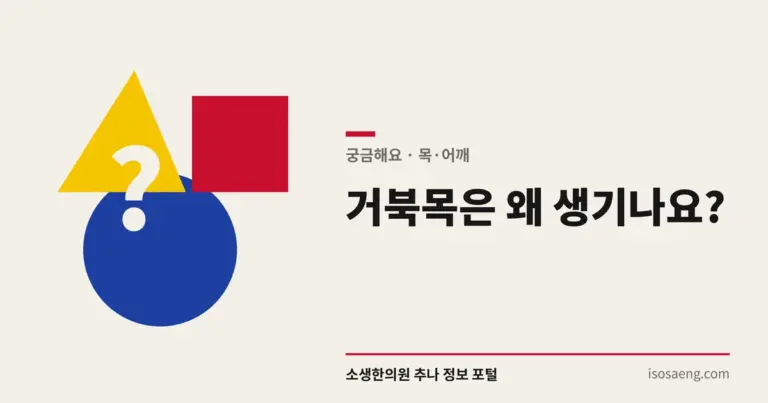 거북목은 왜 생기나요?