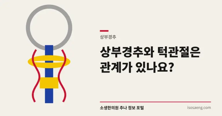 상부경추와 턱관절은 관계가 있나요?