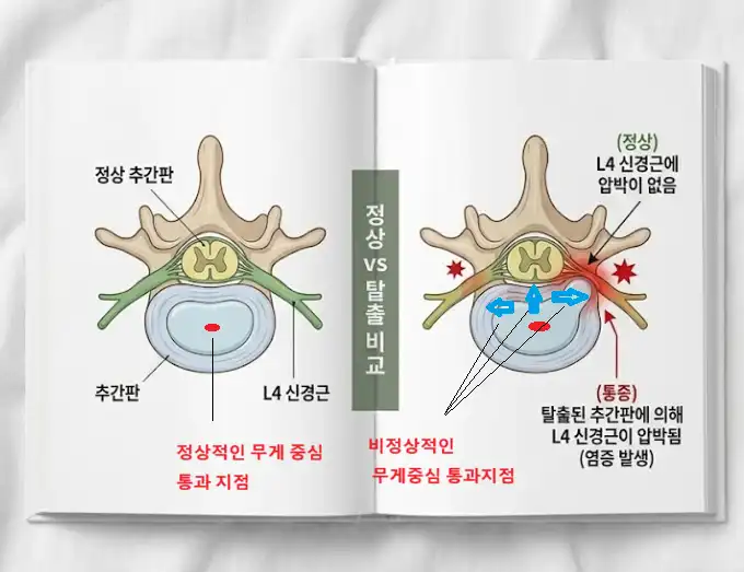 허리디스크 횡단면